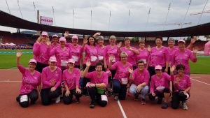 Gruppenbild in pink